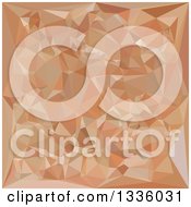 Clipart Of A Low Poly Abstract Geometric Background Of Fawn Brown Royalty Free Vector Illustration