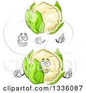 Poster, Art Print Of Cartoon Face Hands And Cauliflowers 3