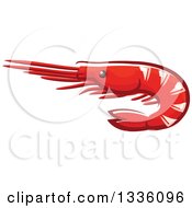 Poster, Art Print Of Cartoon Prawn Shrimp