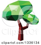 Clipart Of A Low Poly Geometric Tree 6 Royalty Free Vector Illustration