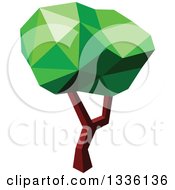 Poster, Art Print Of Low Poly Geometric Tree 8