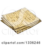 Pieces Of Jewish Passover Matzo Bread