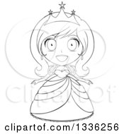 Poster, Art Print Of Black And White Sketched Princess