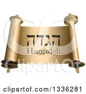 Poster, Art Print Of Shiny Open Torah Scroll