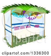 Clipart Of A Jewish Sukkah For Sukkot Royalty Free Vector Illustration
