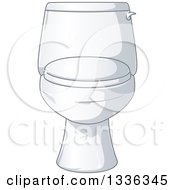 Poster, Art Print Of Cartoon Sparkly Clean Toilet