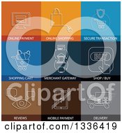 Poster, Art Print Of Flat Style E Commerce Icons