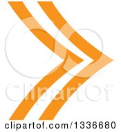Clipart Of An Orange Arrow App Icon Button Design Element 6 Royalty Free Vector Illustration