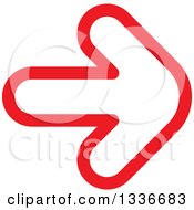 Clipart Of A Red Arrow App Icon Button Design Element 3 Royalty Free Vector Illustration