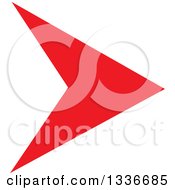 Clipart Of A Red Arrow App Icon Button Design Element 2 Royalty Free Vector Illustration