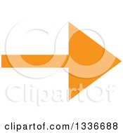 Clipart Of An Orange Arrow App Icon Button Design Element 2 Royalty Free Vector Illustration