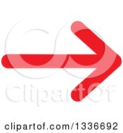 Clipart Of A Red Arrow App Icon Button Design Element Royalty Free Vector Illustration