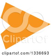 Clipart Of An Orange Arrow App Icon Button Design Element 4 Royalty Free Vector Illustration