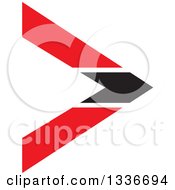 Clipart Of A Black And Red Arrow App Icon Button Design Element Royalty Free Vector Illustration