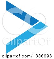 Clipart Of A Blue Arrow App Icon Button Design Element 11 Royalty Free Vector Illustration