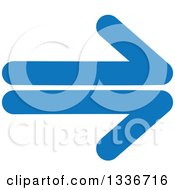 Clipart Of A Blue Arrow App Icon Button Design Element 8 Royalty Free Vector Illustration