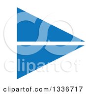 Clipart Of A Blue Arrow App Icon Button Design Element 7 Royalty Free Vector Illustration