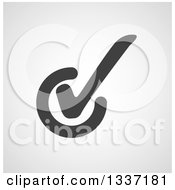 Clipart Of A Grayscale Selection Tick Check Mark And Shaded Background App Icon Button Design Element 10 Royalty Free Vector Illustration by ColorMagic