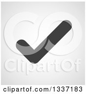 Poster, Art Print Of Grayscale Selection Tick Check Mark And Shaded Background App Icon Button Design Element 9