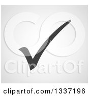 Clipart Of A Grayscale Selection Tick Check Mark And Shaded Background App Icon Button Design Element 3 Royalty Free Vector Illustration