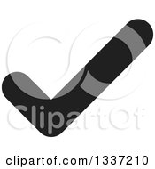 Clipart Of A Black Selection Tick Check Mark App Icon Button Design Element 7 Royalty Free Vector Illustration