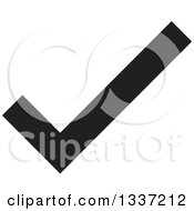 Clipart Of A Black Selection Tick Check Mark App Icon Button Design Element 5 Royalty Free Vector Illustration
