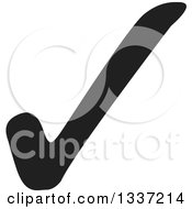 Clipart Of A Black Selection Tick Check Mark App Icon Button Design Element 2 Royalty Free Vector Illustration