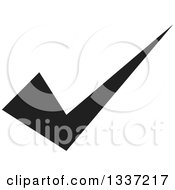 Clipart Of A Black Selection Tick Check Mark App Icon Button Design Element 4 Royalty Free Vector Illustration
