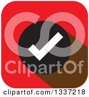 Poster, Art Print Of Flat Design Selection Tick Check Mark App Icon Button Design Element