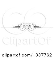 Clipart Of A Black And White Ornate Rule Page Border Design Element 2 Royalty Free Vector Illustration