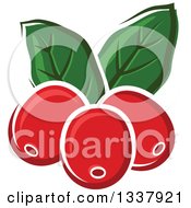 Poster, Art Print Of Cartoon Coffee Berries And Leaves