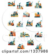 Poster, Art Print Of Colorful Plant Factory Buildings 2