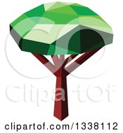 Clipart Of A Low Poly Geometric Tree 14 Royalty Free Vector Illustration
