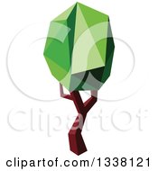 Poster, Art Print Of Low Poly Geometric Tree 9