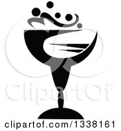 Clipart Of A Black And White Cocktail Beverage 2 Royalty Free Vector Illustration by Vector Tradition SM