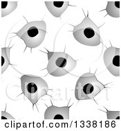 Clipart Of A Seamless Pattern Background Of Bullet Holes 4 Royalty Free Vector Illustration by Vector Tradition SM