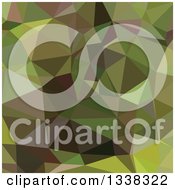 Poster, Art Print Of Low Poly Abstract Geometric Background Of Pistachio Green