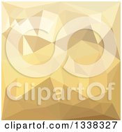 Poster, Art Print Of Low Poly Abstract Geometric Background Of Burlywood Brown