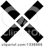 Clipart Of A Black Negation X Mark App Icon Design Element 10 Royalty Free Vector Illustration