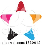 Clipart Of A Colorful Star 2 Royalty Free Vector Illustration