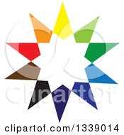 Poster, Art Print Of Colorful Star Burst