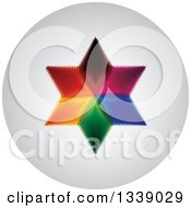 Poster, Art Print Of Colorful Star Round Shaded App Icon Design Element 4