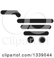 Black Shopping Cart Retail Icon