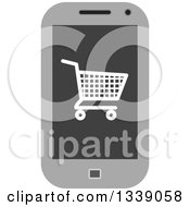 Poster, Art Print Of Shopping Cart Checkout Icon On A Cell Phone Screen 2