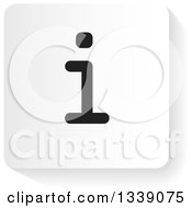 Poster, Art Print Of Grayscale Letter I Information App Icon Design Element