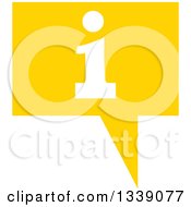 Poster, Art Print Of Letter I Information And Yellow Speech Balloon App Icon Design Element