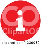 Clipart Of A Flat Design White And Red Letter I Information App Icon Design Element Royalty Free Vector Illustration by ColorMagic