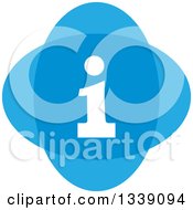 Clipart Of A Blue And White Letter I Information App Icon Design Element 3 Royalty Free Vector Illustration by ColorMagic