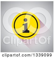 Poster, Art Print Of Black And Yellow Letter I Information App Icon Design Element Over Shading