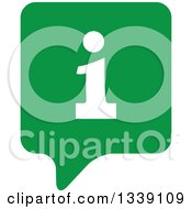 Poster, Art Print Of Letter I Information And Green Speech Balloon App Icon Design Element